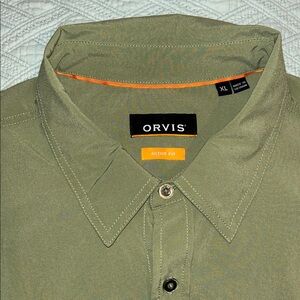 Orvis Olive Active Fit Fly Fishing Shirt
